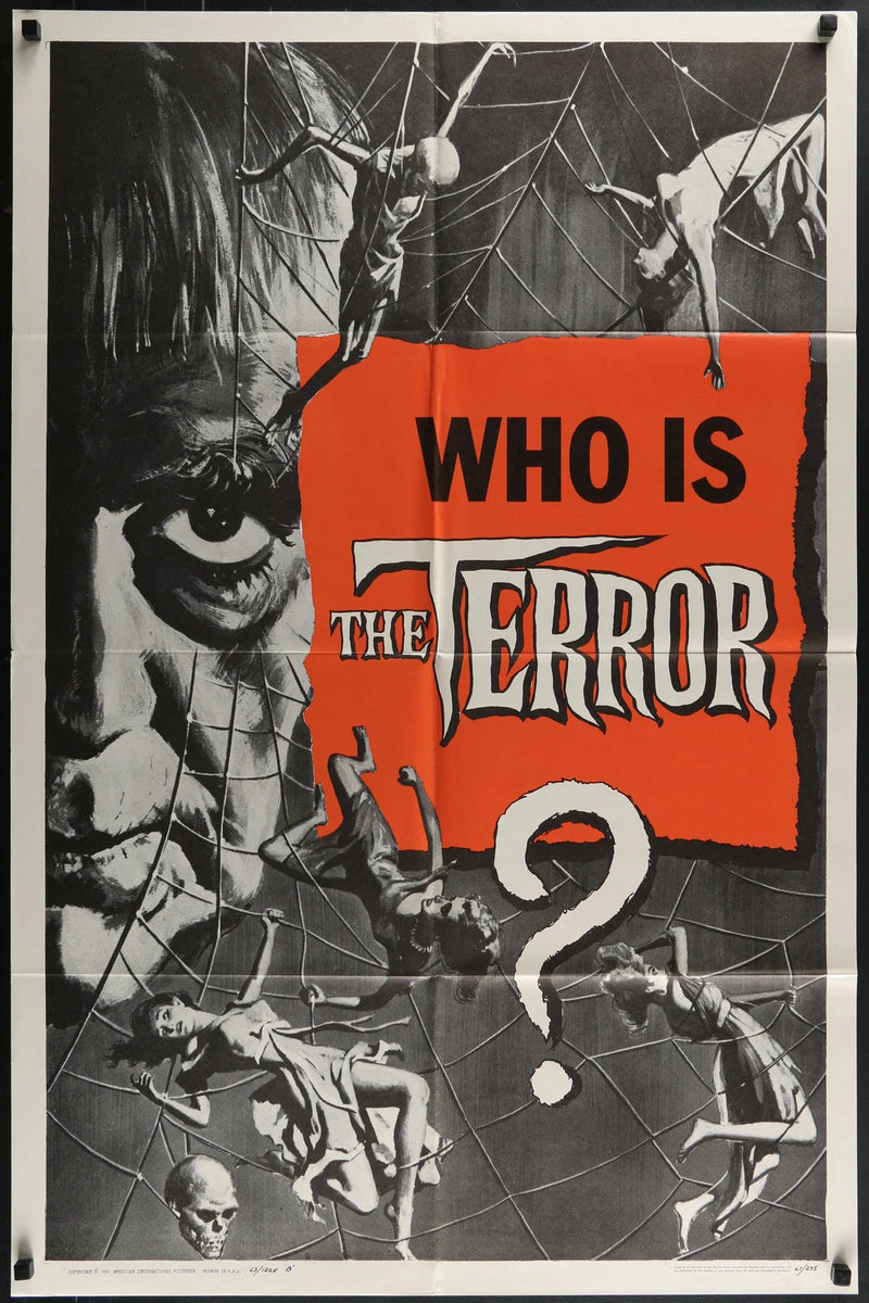 The Terror Style B Teaser Original 1963 1 Sheet Poster Reynold Brown Karloff