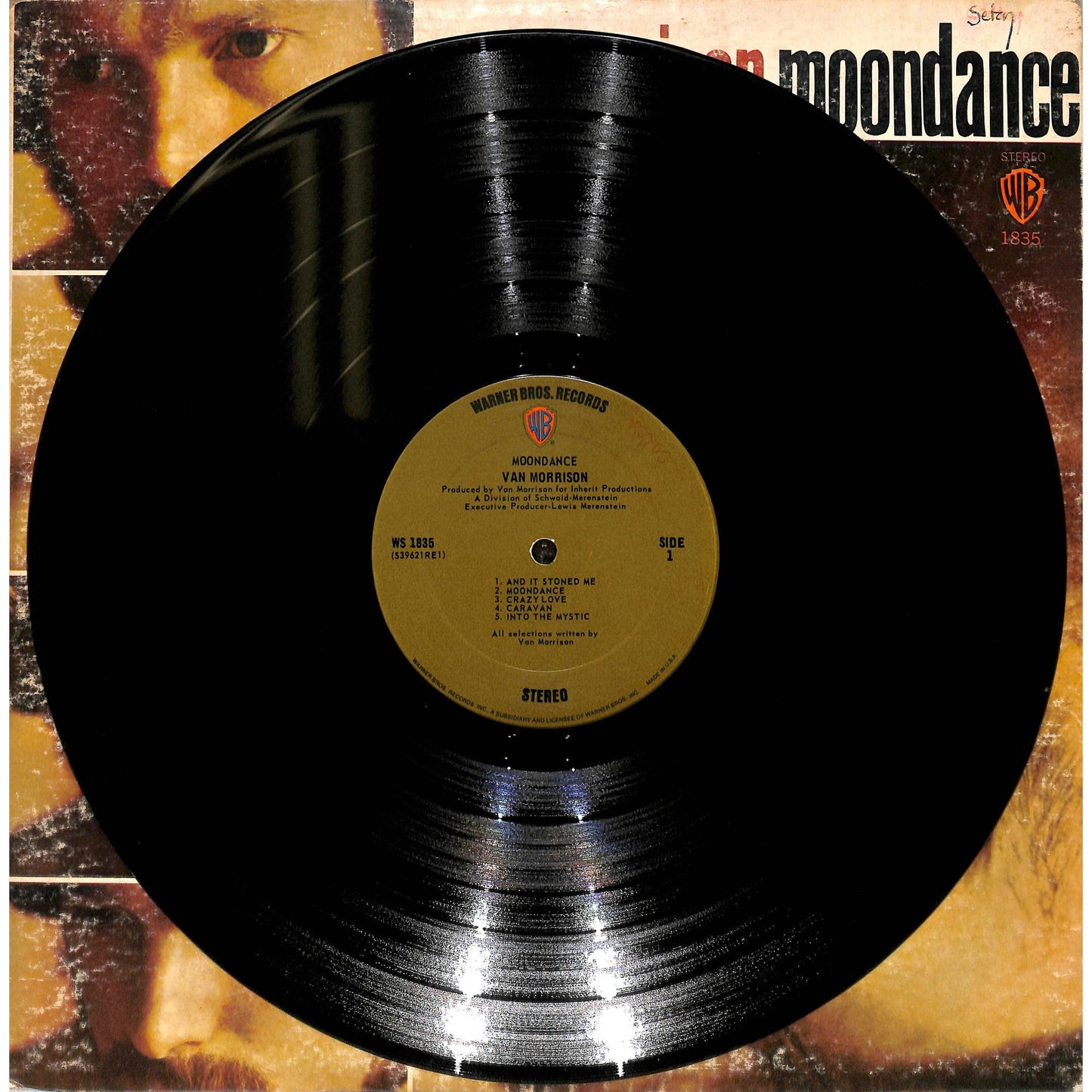 Van Morrison - Moondance (1970) Vinyl Record WB-1835
