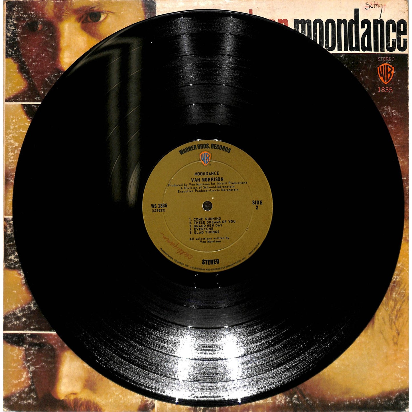 Van Morrison - Moondance (1970) Vinyl Record WB-1835