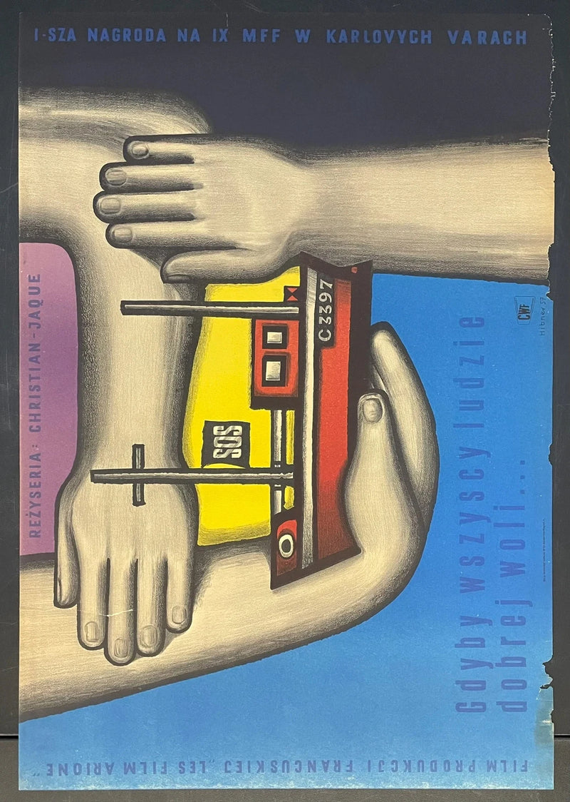 Wszyscy ludzie dobrej woli (1953) Original Polish Film Poster 23x33