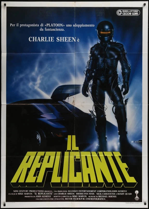 The Wraith 1986 Original Italian 1P Movie Poster 39x55 Charlie Sheen Mike Marvin