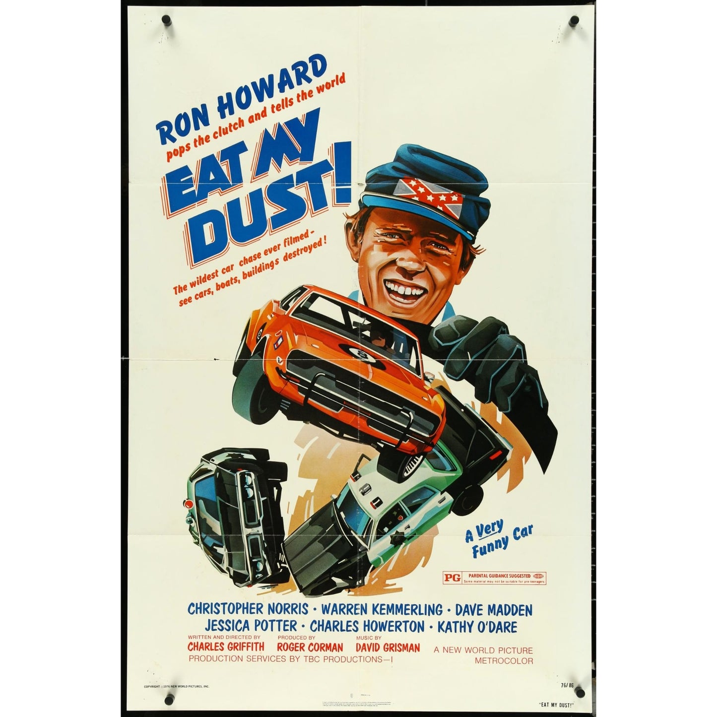 Eat My Dust 1976 Original Movie Poster One-Sheet 27x41 Folded Ron Howard EM1A10