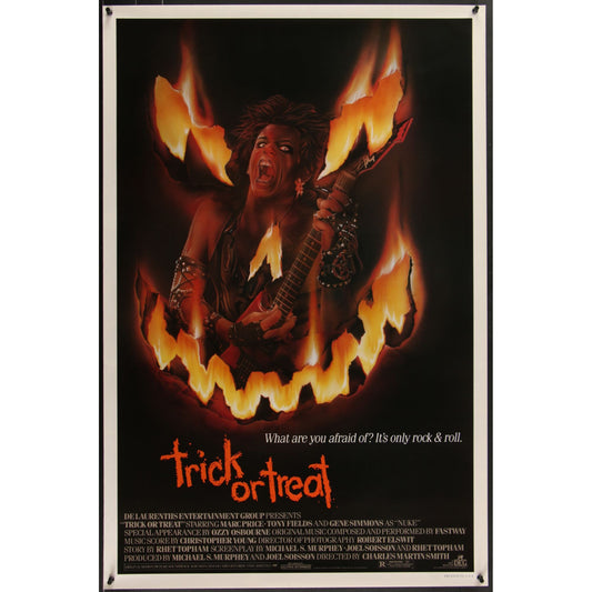 Trick or Treat (1986) Original Movie Poster Rolled 27x41