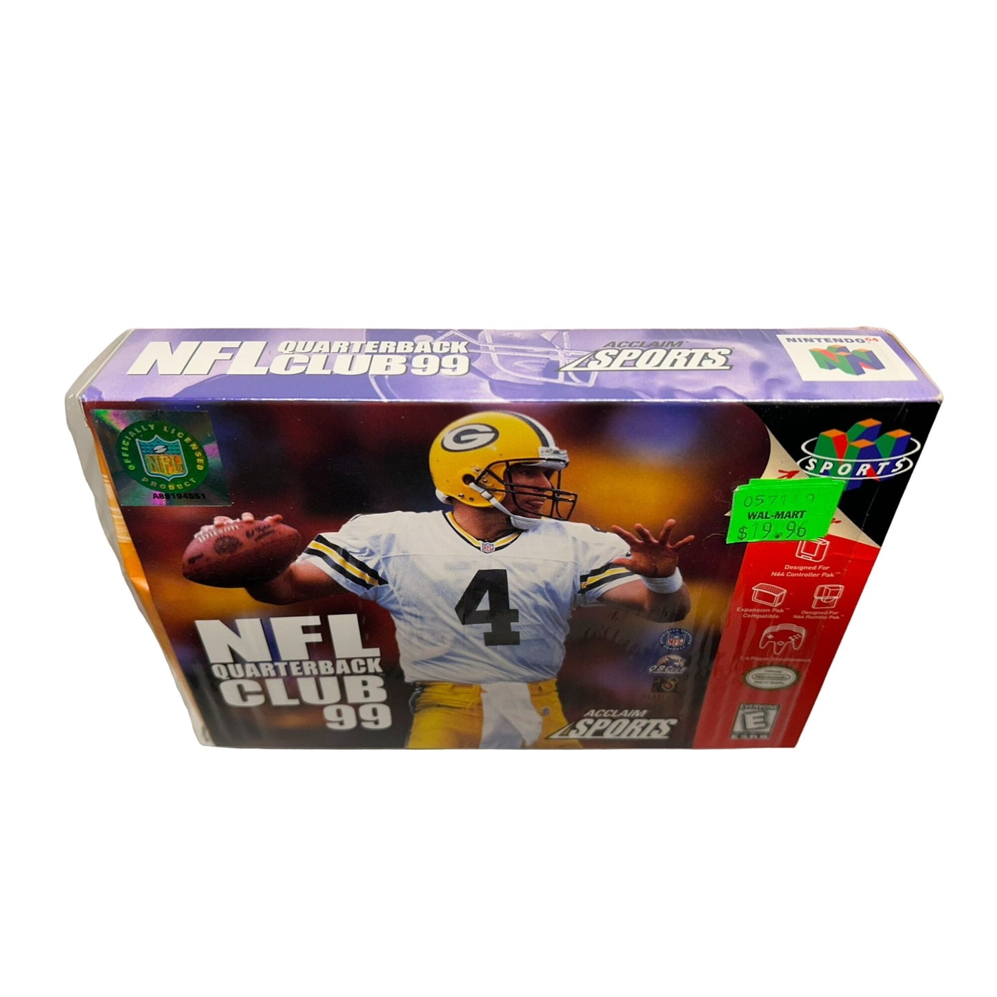 NFL Quarterback Club 99 (Nintendo 64, 1998) COMPLETE CIB Poster TESTED WORKING