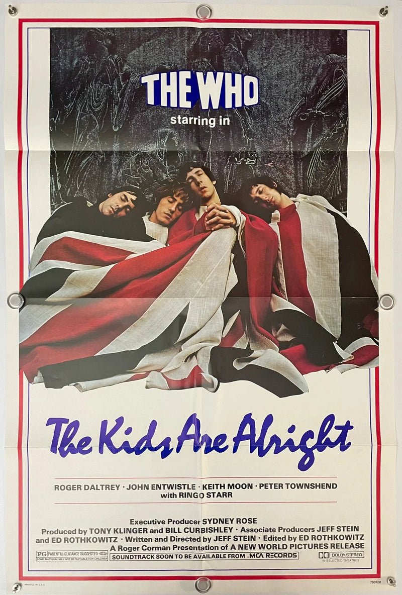 The Who The Kids Are Alright 1979 27x41 Folded Movie Poster Ringo Starr