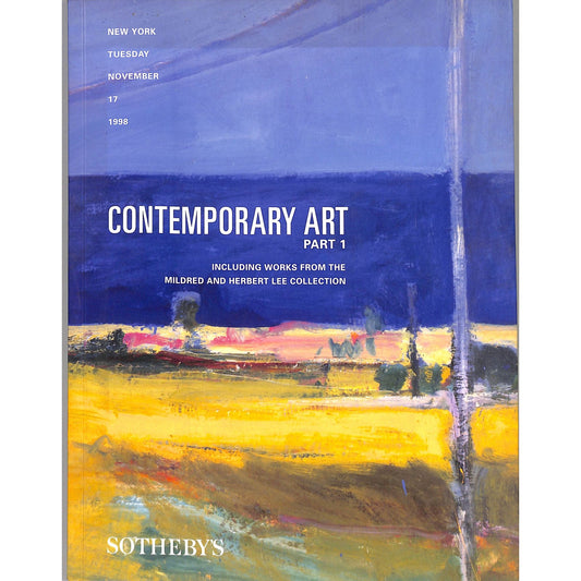 Sotheby's Contemporary Art Part 1 Auction Catalog November 17, 1998