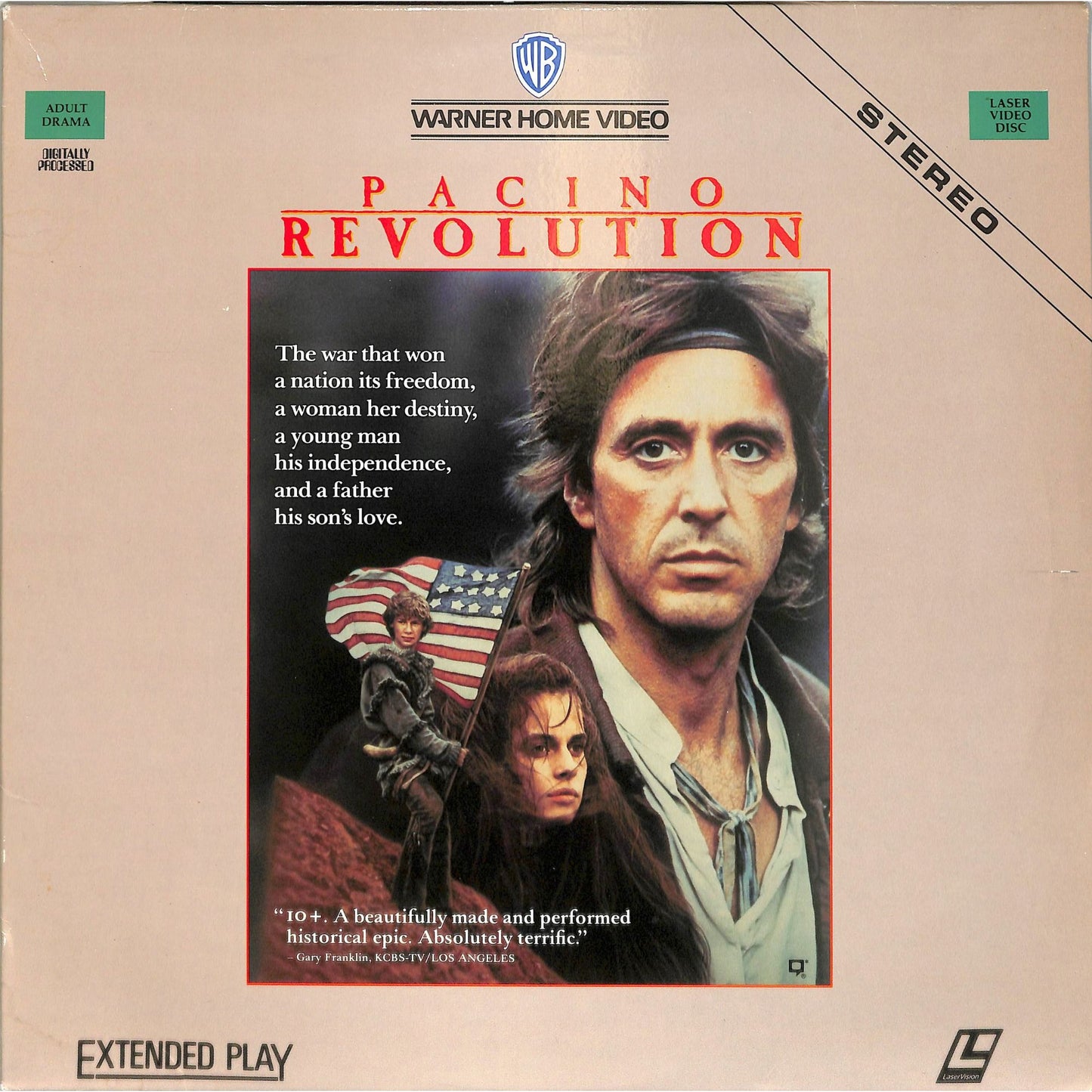 Revolution (1985) Laserdisc
