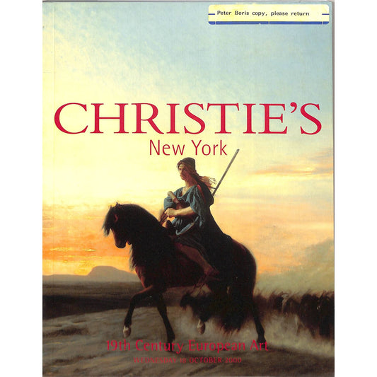 Christie's 19th Century European Art Auction Catalog