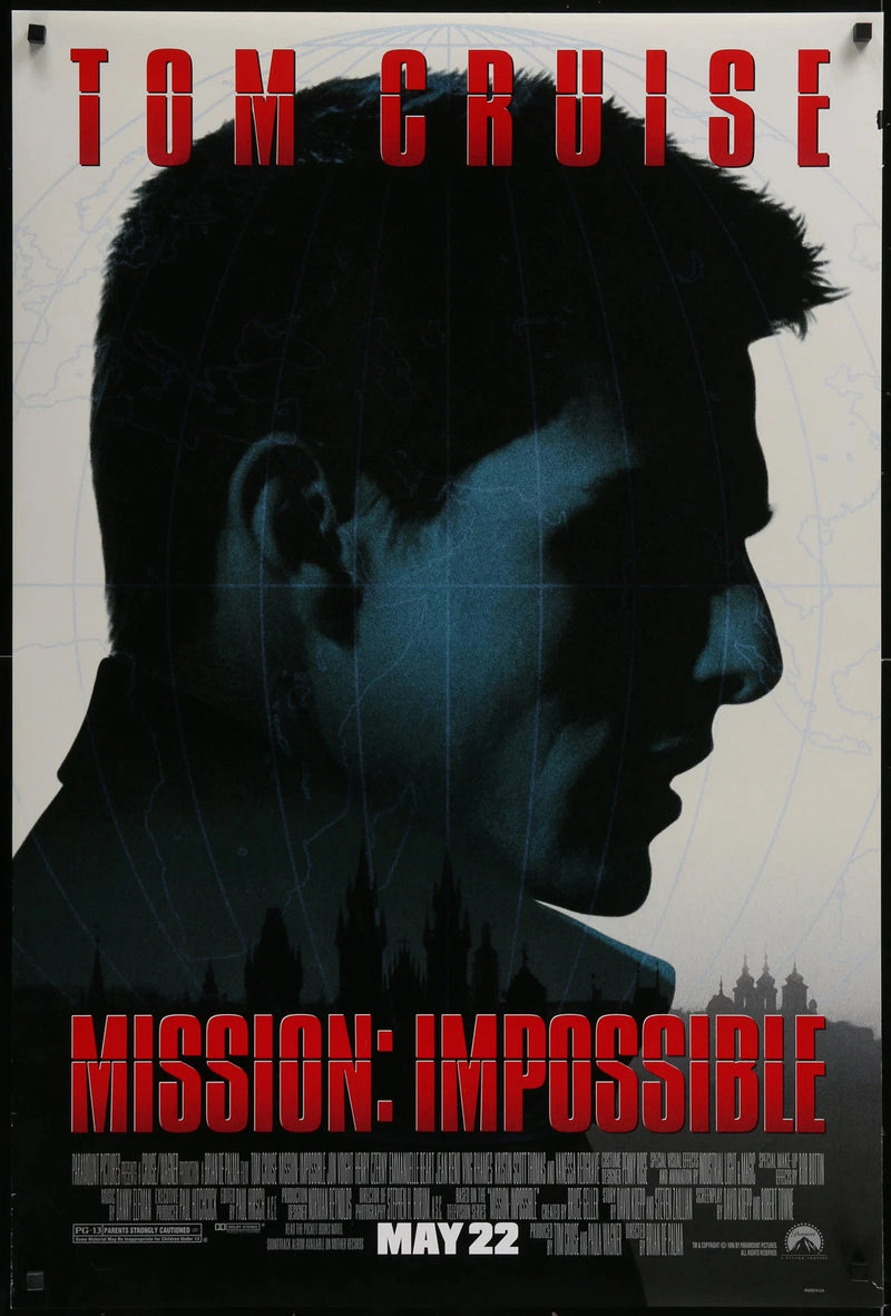 Mission: Impossible 1996 Original DS USA One-Sheet Movie Poster Tom Cruise