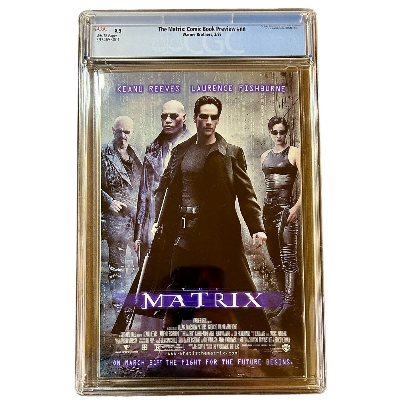 The Matrix: Comic Book Preview #nn CGC Graded 9.2