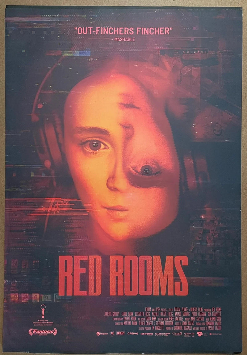 Red Rooms 2024 Original Movie Poster 27x39.5 SS Pascal Plante Horror