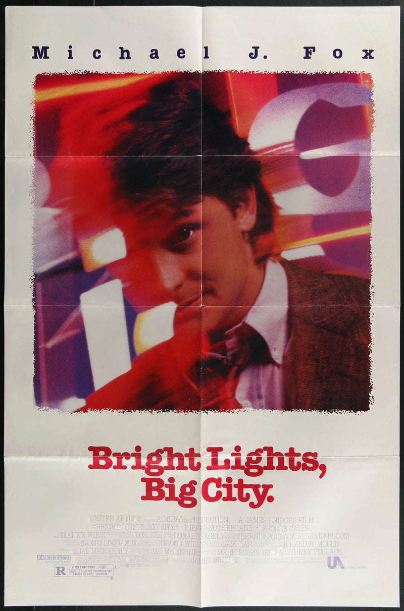 Bright Lights, Big City (1988) Original One Sheet Poster 27x41 Michael J. Fox