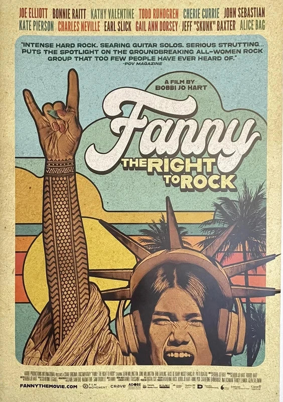 Fanny The Right to Rock 2021 Original Movie Poster 27x40 SS Documentary