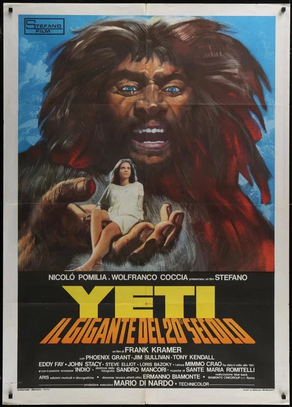 Yeti: Giant of the 20th Century 1977 Original Italian 1P Movie Poster 39x55 Cult