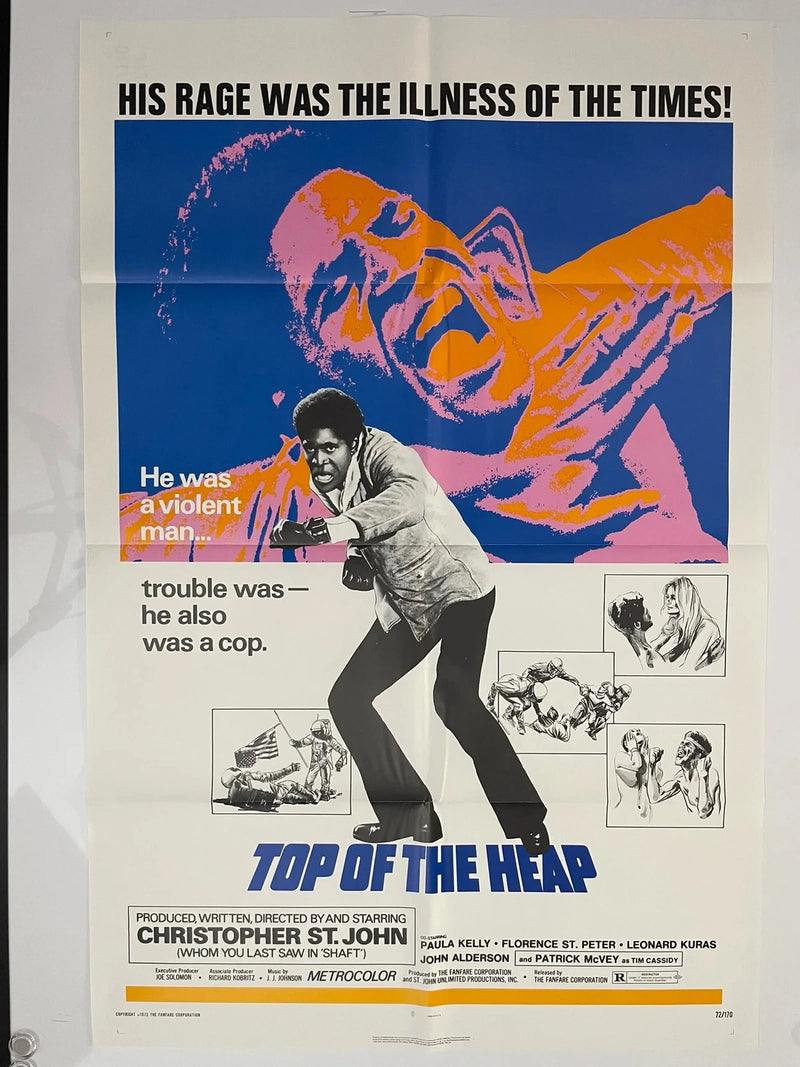 Top of the Heap 1972 27x41 Folded USA One Sheet Movie Poster