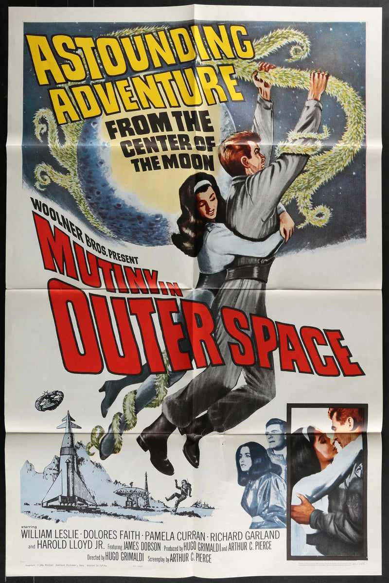 Mutiny in Outer Space 1965 Original Movie Poster 27x41 Sci-Fi