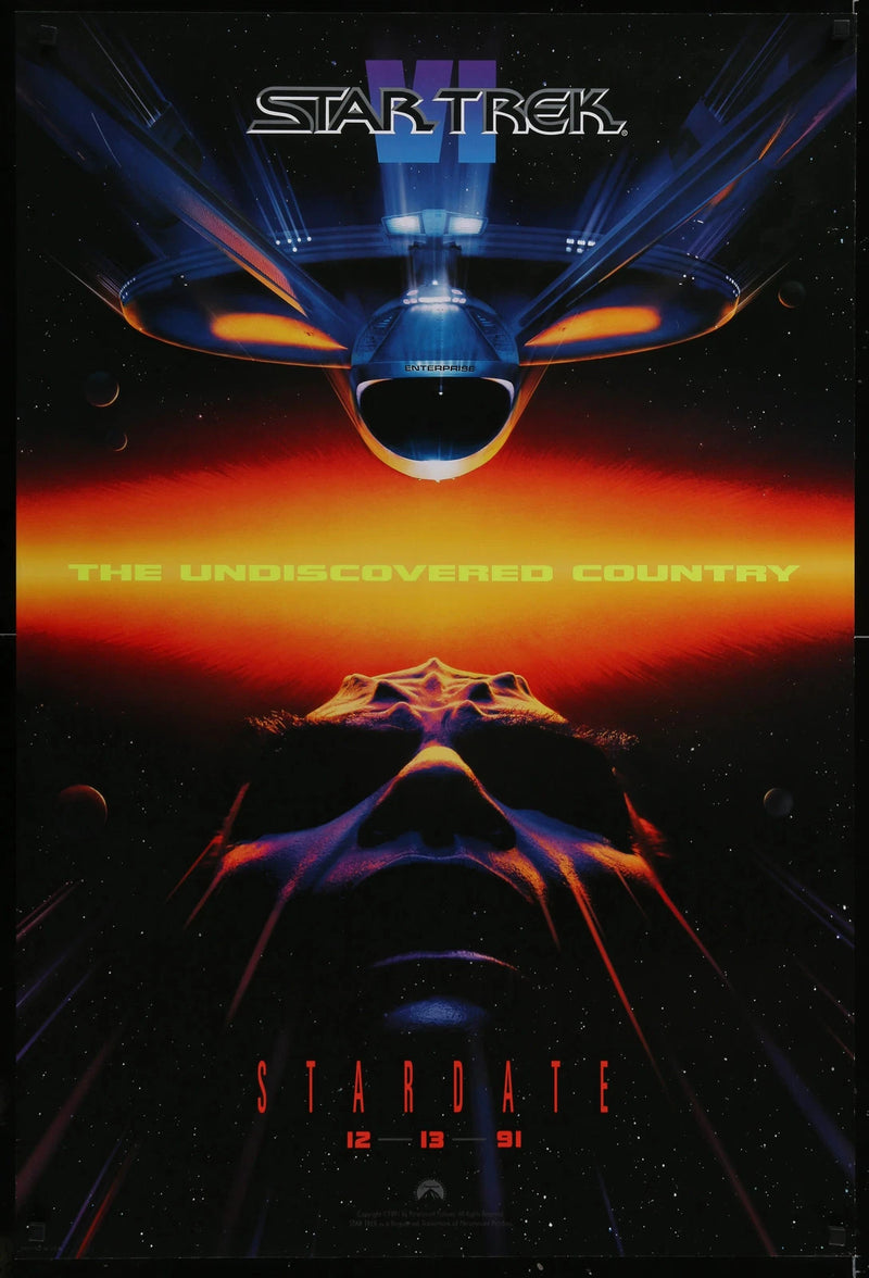 Star Trek VI: The Undiscovered Country 1991 Original 27x40 Rolled Movie Poster