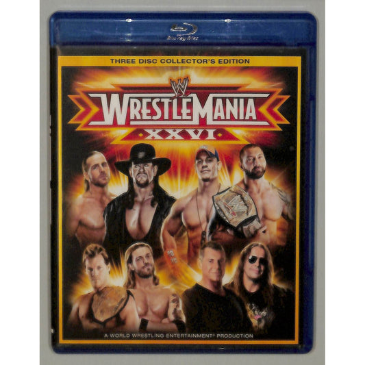 Wrestle Mania XXVI 3 Disc Collector's Edition Blu-Ray Used VG