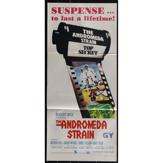 The Andromeda Strain (1971) Orig. Australian Daybill Movie Poster Folded 13x30