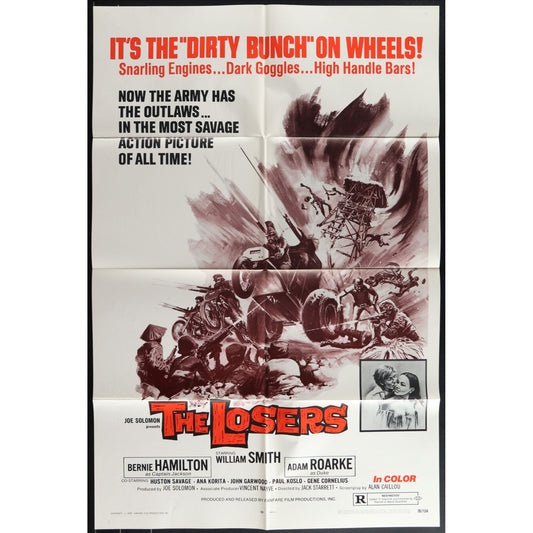 The Losers (1970) Original Movie Poster Folded 27x41