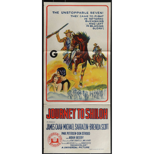 Journey to Shiloh (1968) Original Australian Daybill Movie Poster Folded 13x30
