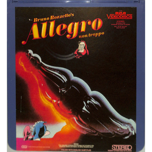 Allegro Non Troppo (1976) Vintage CED Videodisc