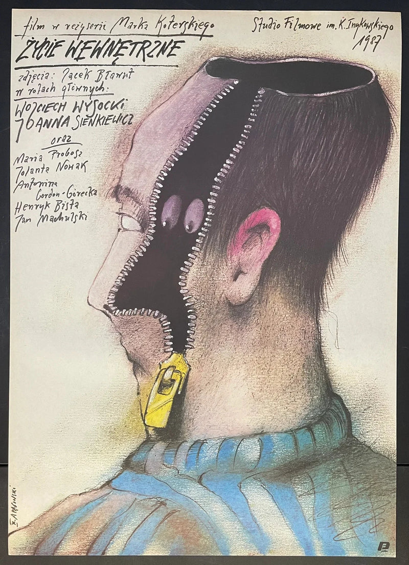 Życie Wewnętrzne (1987) Original Polish Poster 26x37