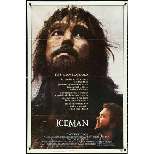 Iceman (1984) Original Movie Poster Timothy Hutton One-Sheet 27x41 Folded EM1A38