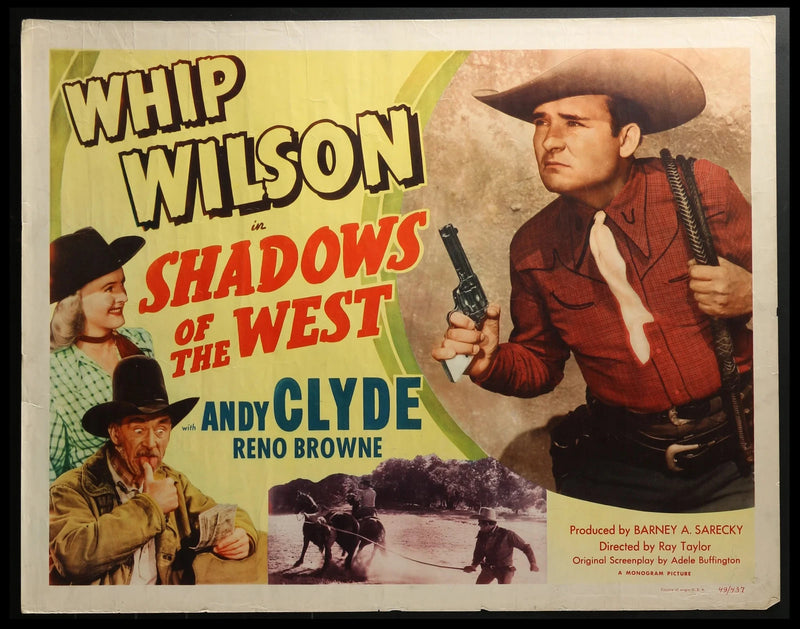 Shadows of the West (1949) Original Half-sheet Movie Poster 22x28
