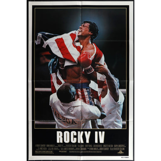 Rocky IV (1985) Original Classic One-Sheet Movie Poster Folded 27x41 Good Shape!