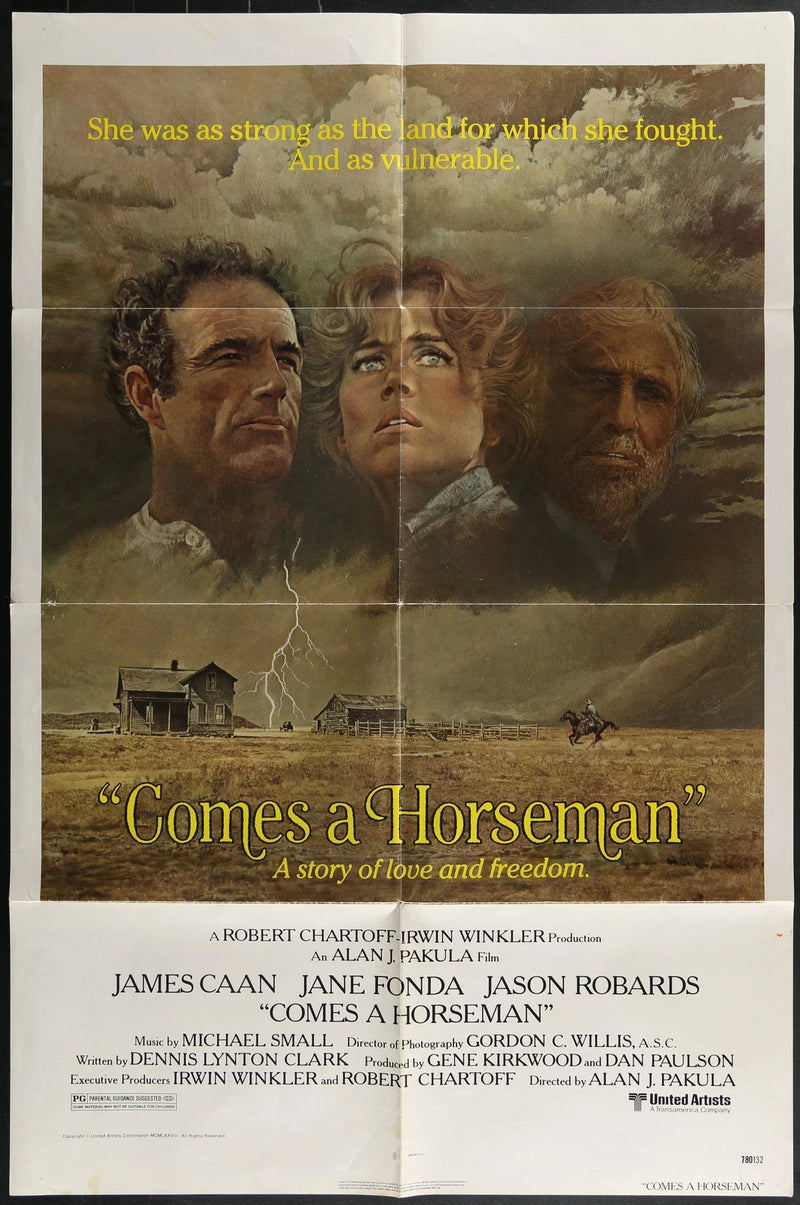 Comes a Horseman (1978) Original One Sheet Poster 27x41 Jane Fonda James Caan