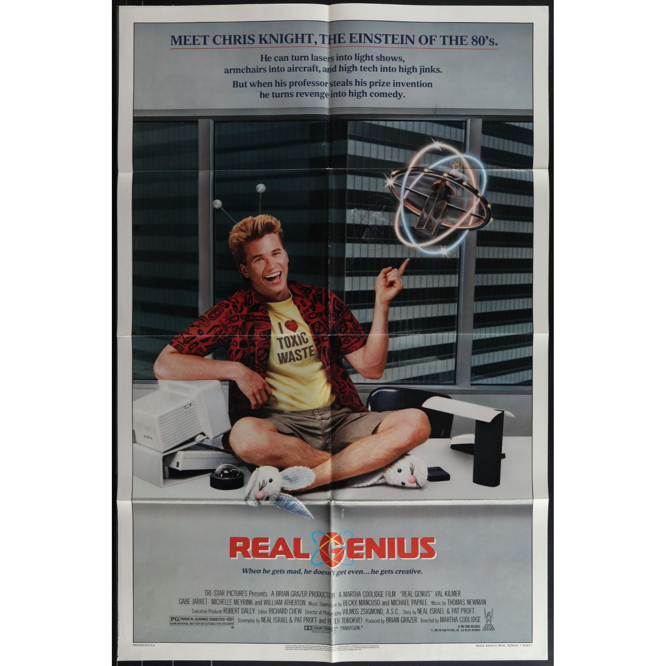 Real Genius (1985) Original Folded Movie Poster Good Condition EM4-69 ...