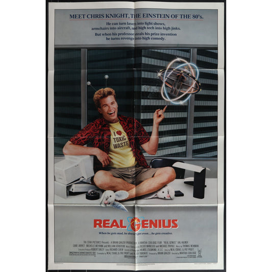 Real Genius (1985) Original Folded Movie Poster Good Condition EM4-69