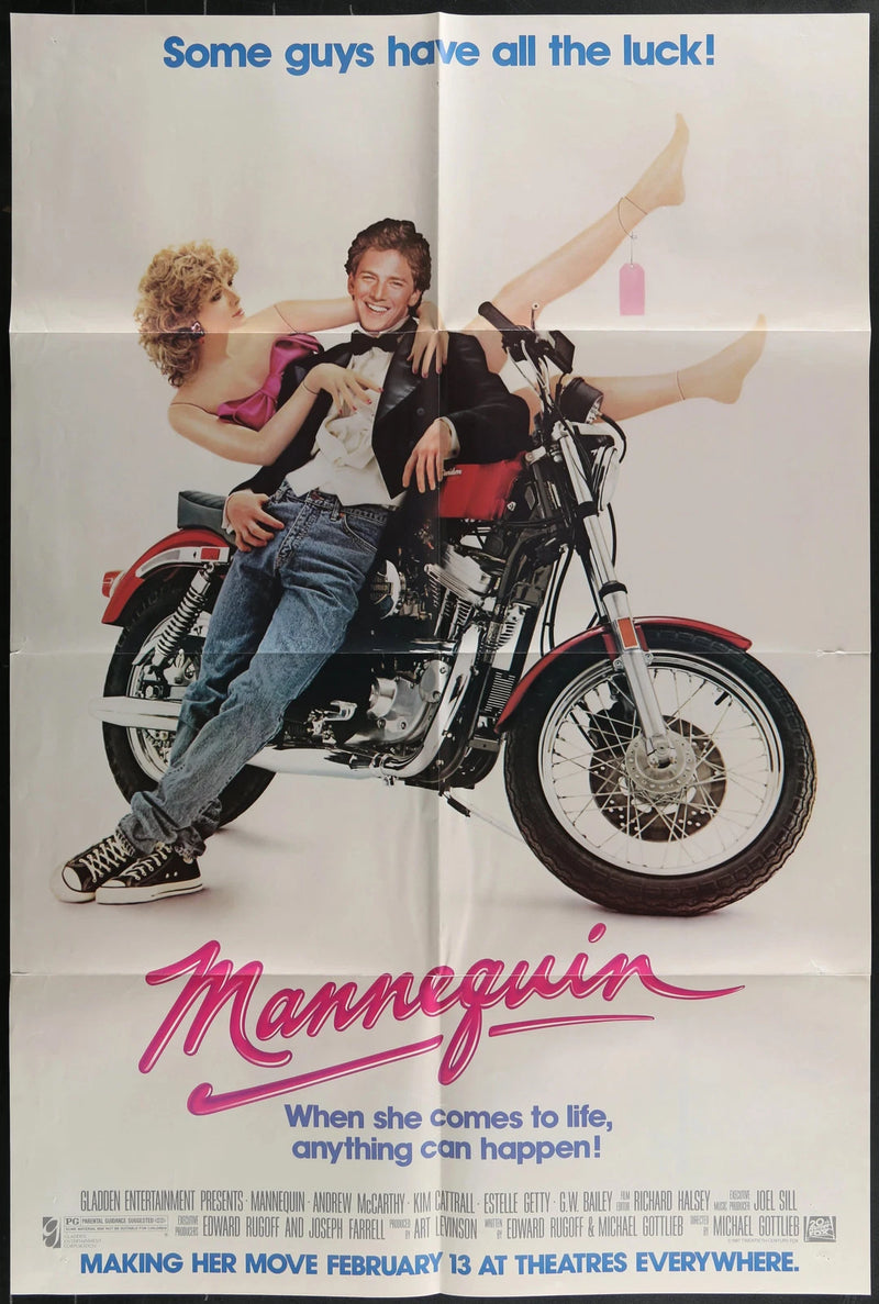 Mannequin (1987) Original One Sheet Poster 27x40 Andrew McCarthy Kim Cattrall