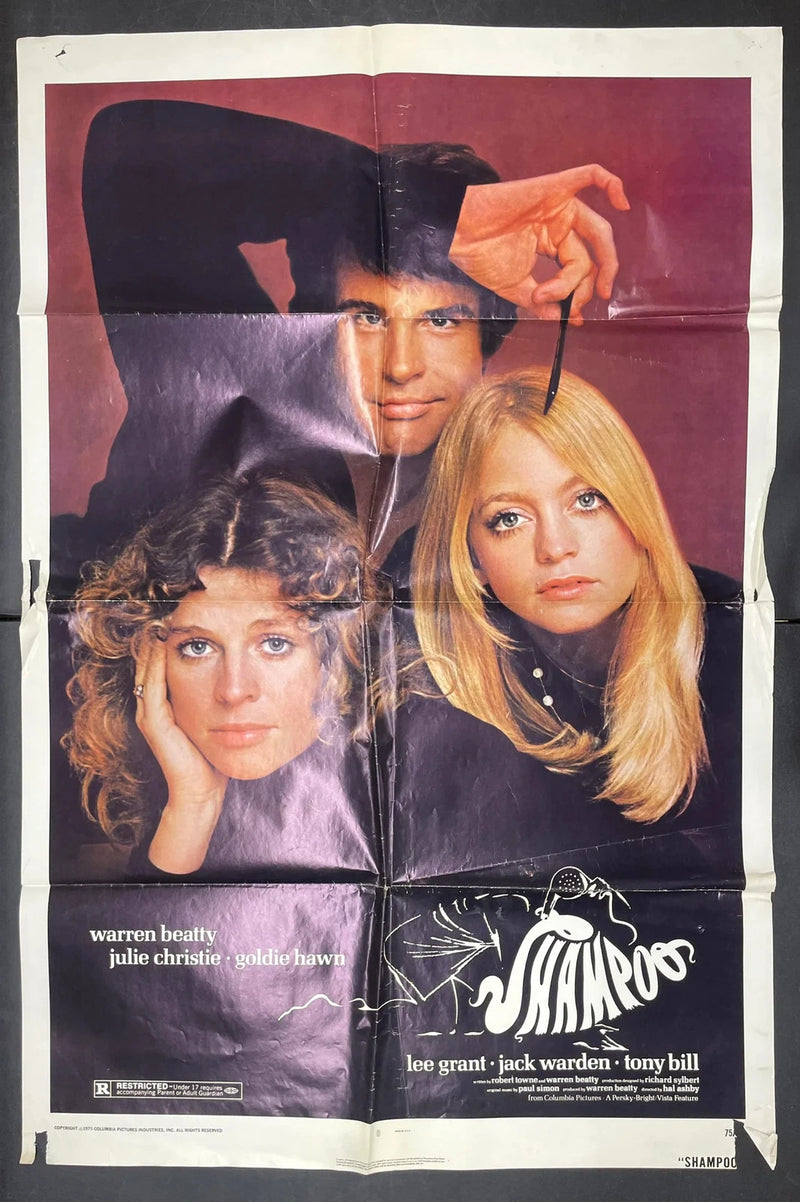 Shampoo (1975) Original Movie Poster Folded 27x41