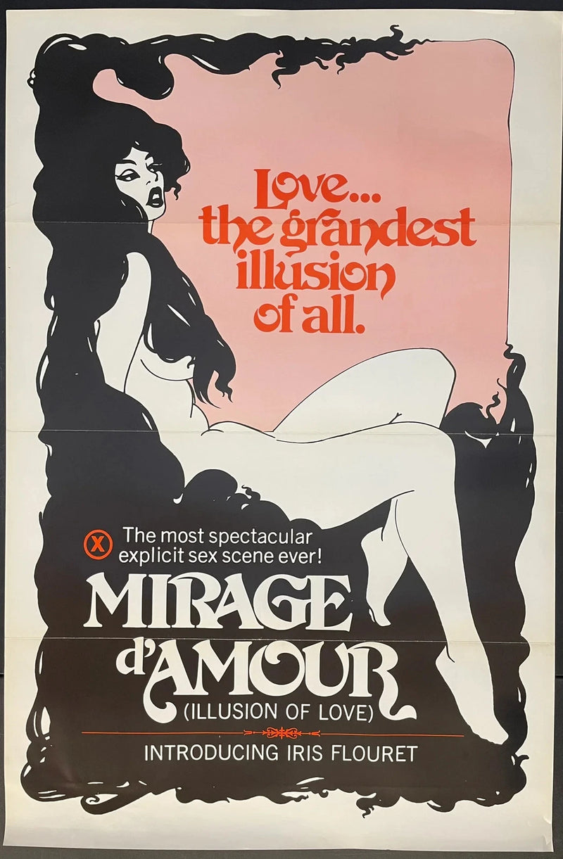Mirage d’Amour (1974) Original Exploitation Movie Poster 27x41
