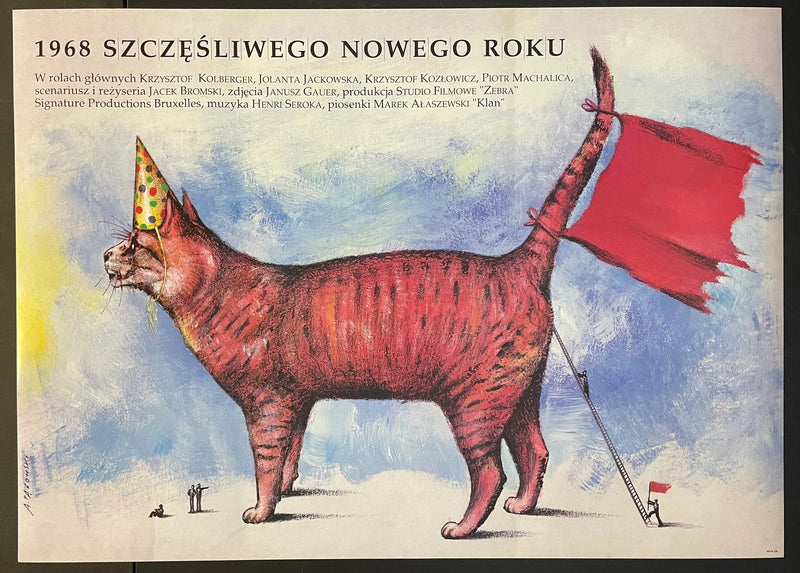 1968 Szczęśliwego Nowego Roku (1968) Original Polish Poster 26x37