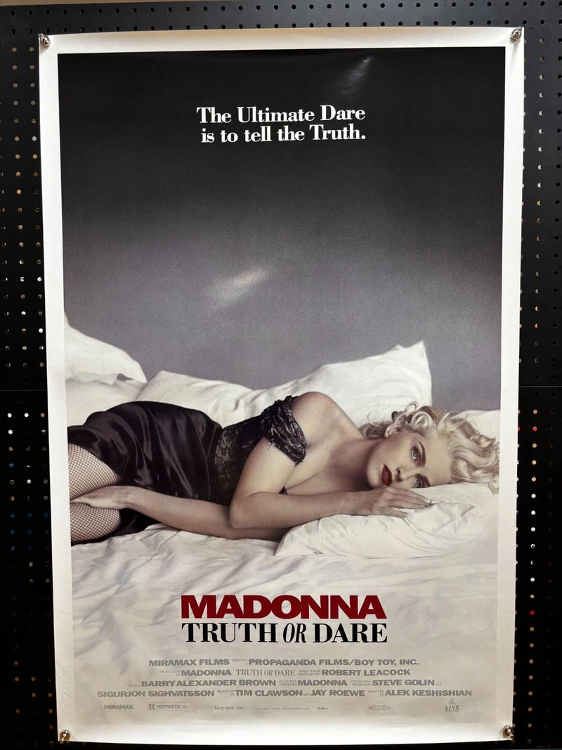 Madonna: Truth or Dare (1991) Original Rolled 27x40