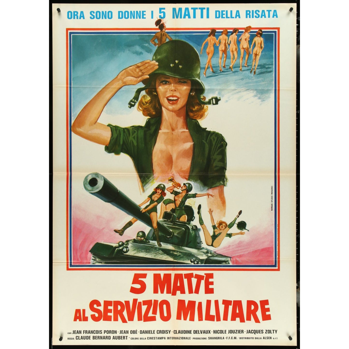 Amazing Collection of 23 Large folded Italian Movie Posters 1960s-1970s 39.5x55"