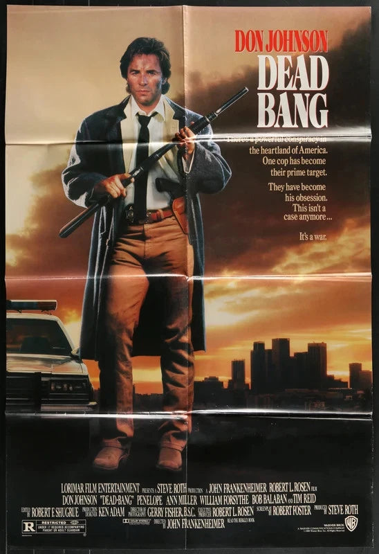 Dead Bang (1989) Original Movie Poster 27x40in Don Johnson Crime Action Thriller