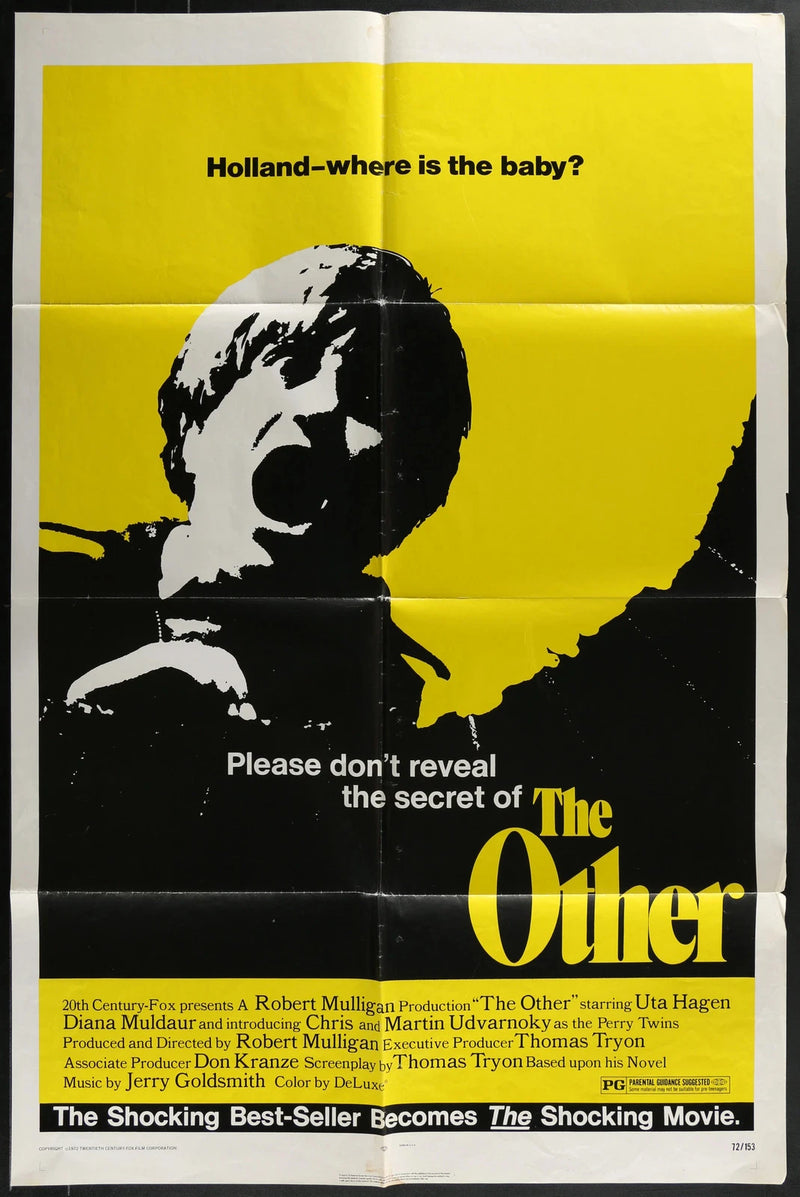 The Other 1972 Original 27x41 Folded Psychological Horror Poster
