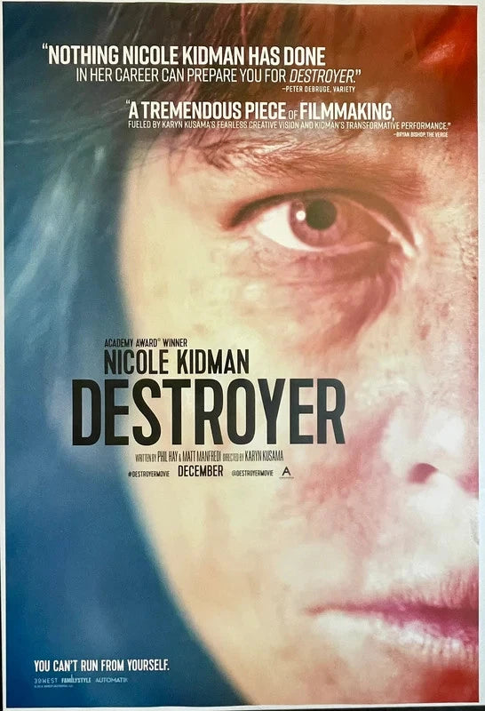 Destroyer 2018 Original Movie Poster 27x40 DS Nicole Kidman Karyn Kusama