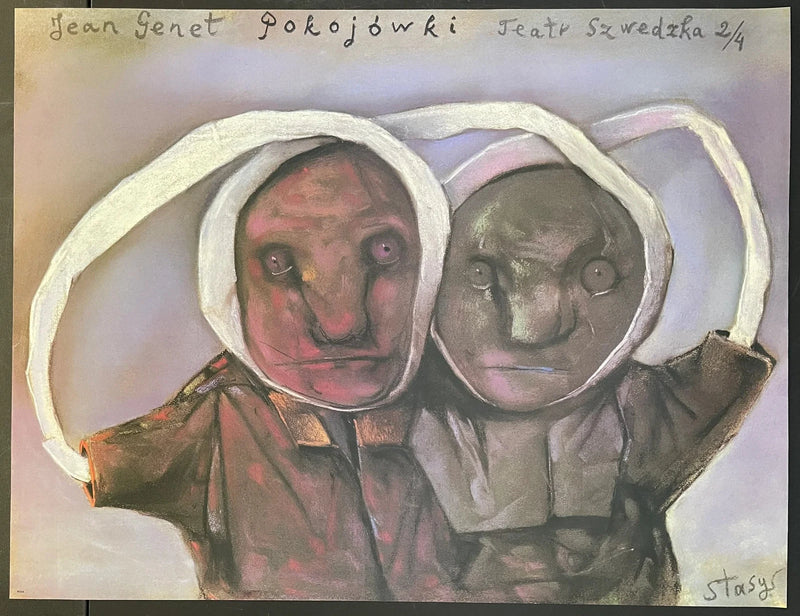 Pokojowki (1991) Original Polish Theatre Poster 26x34