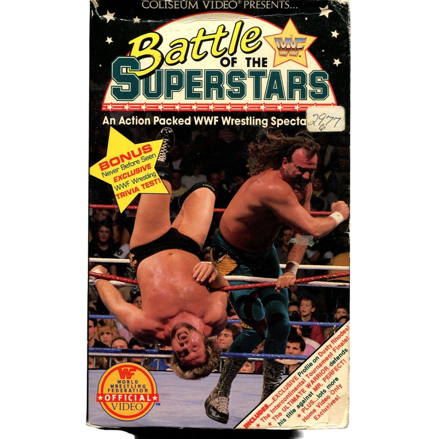 Battle of The Superstars (1990) Wrestling VHS Tape