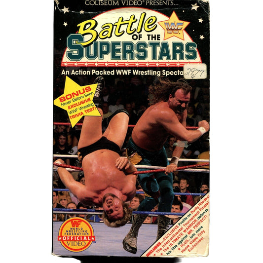 Battle of The Superstars (1990) Wrestling VHS Tape