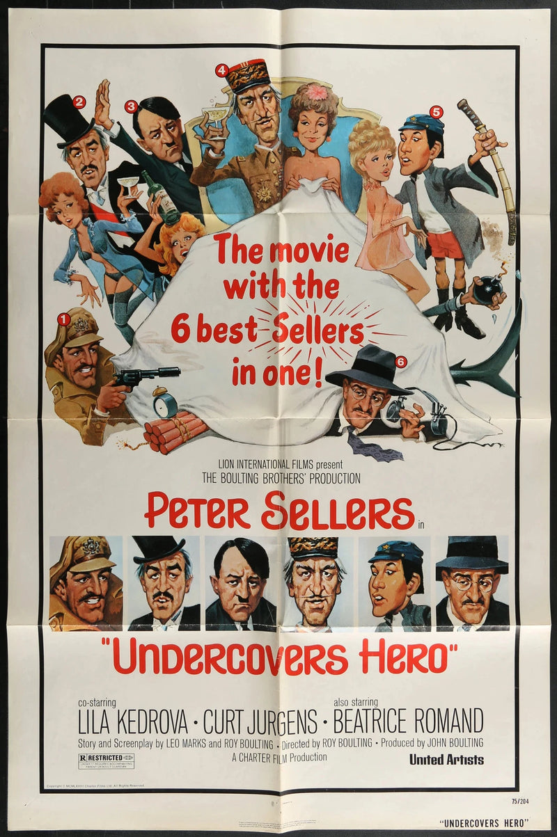 Undercovers Hero (1975) Original One Sheet Poster 27x41 Peter Sellers Comedy