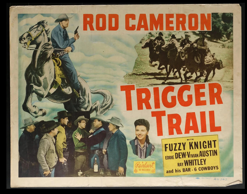 Trigger Trail (1944) Original Half-sheet Movie Poster 22x28