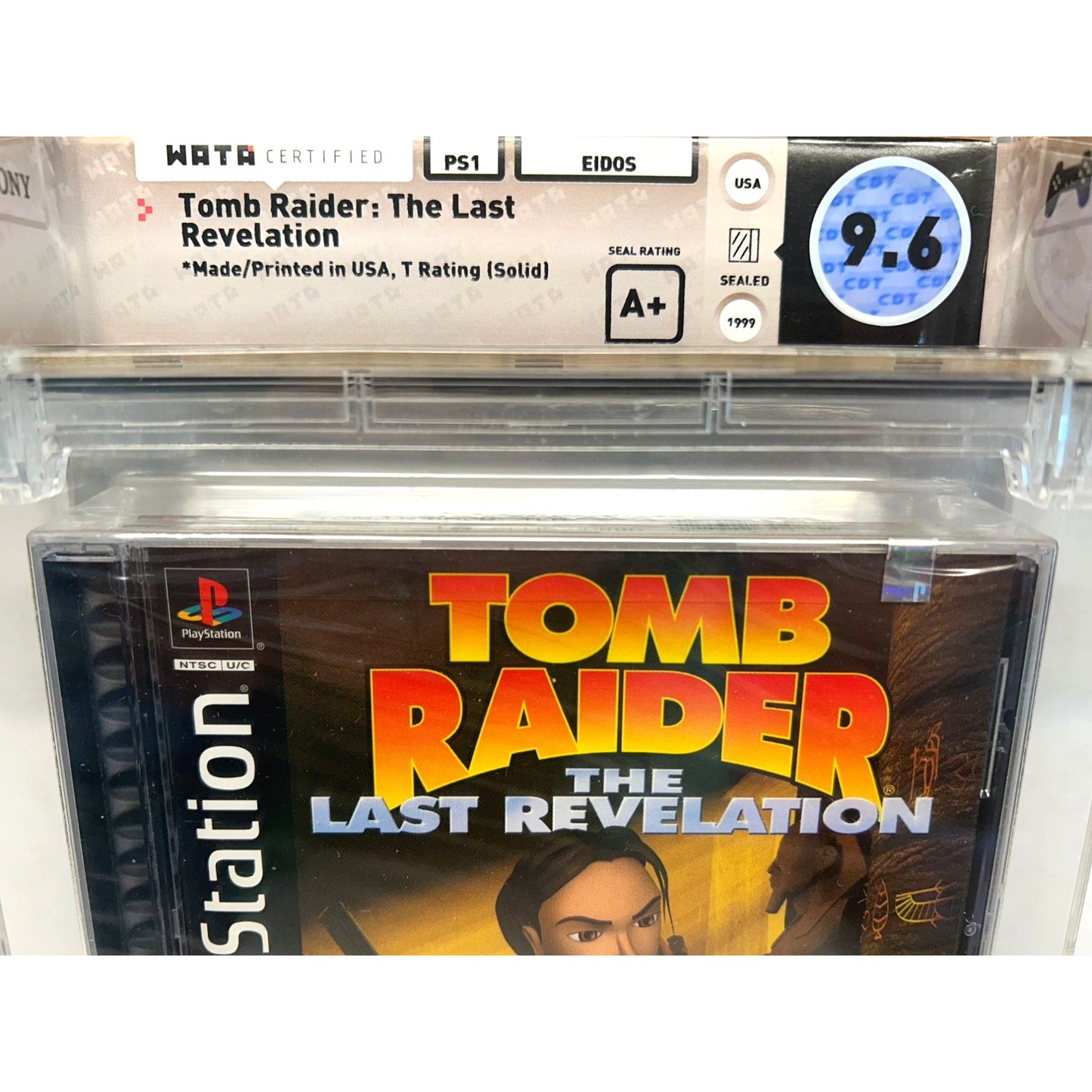 Tomb Raider: The Last Revelation PS1 PlayStation Sealed Video Game WATA 9.6/A+