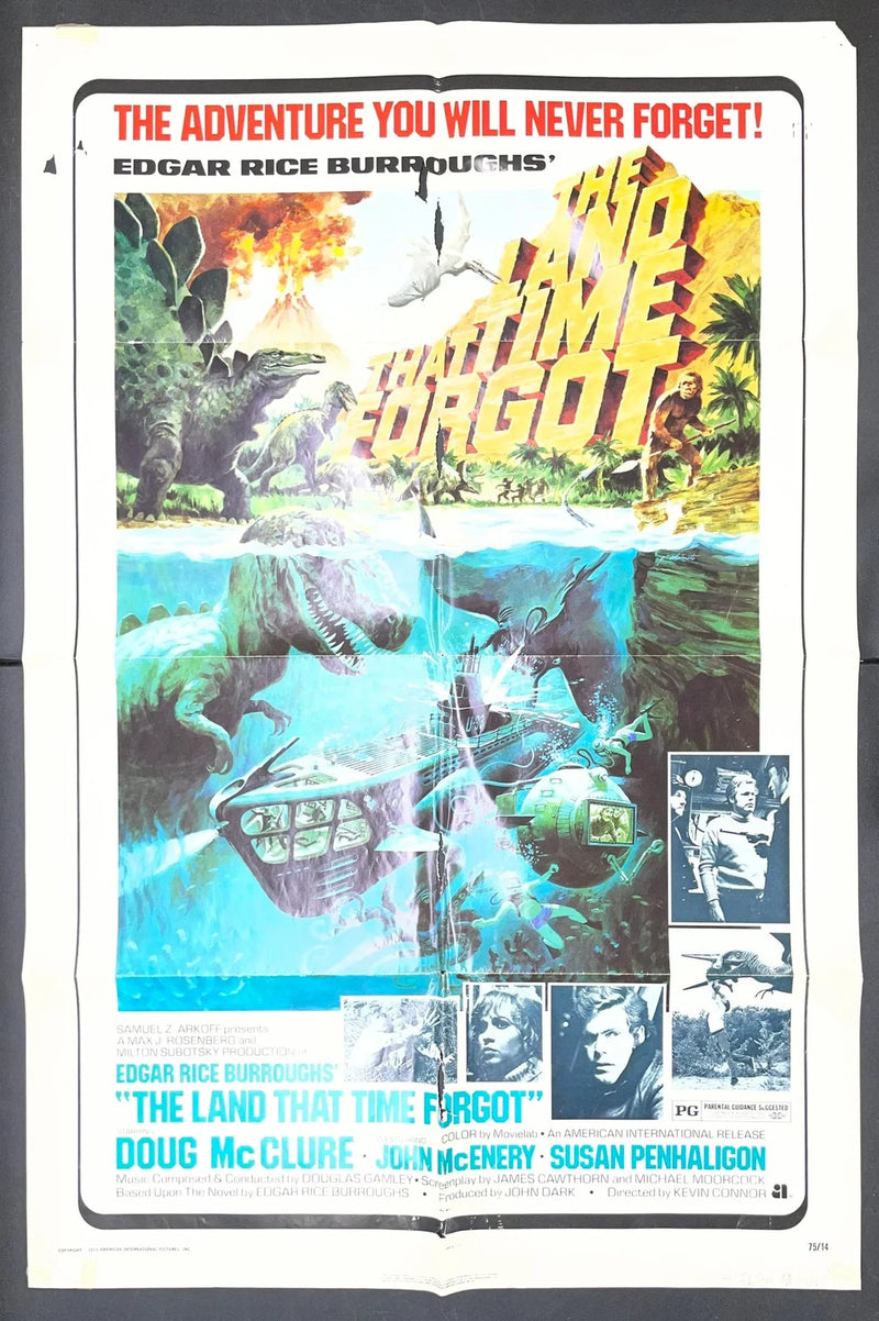 The Land That Time Forgot (1974) Original Movie Poster Folded 27x41