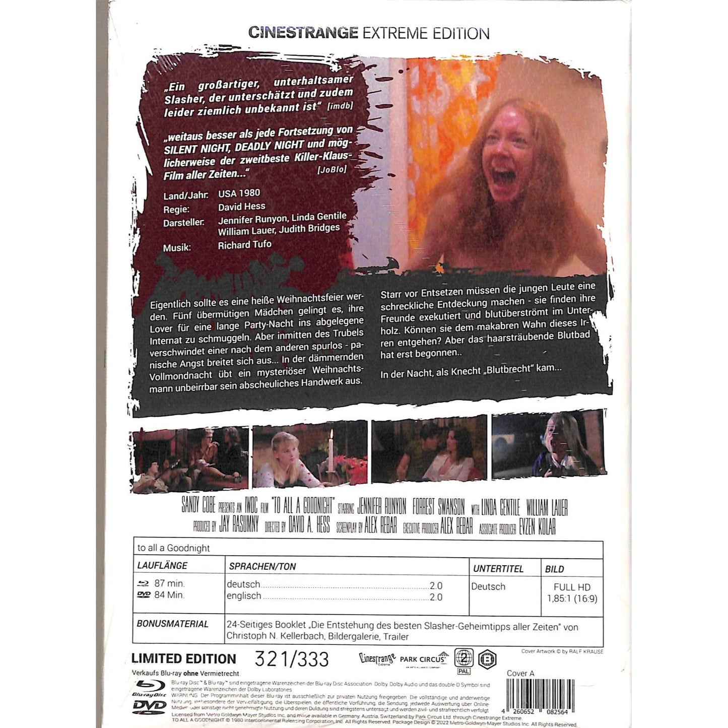To All a Goodnight (1980) Sealed Limited Edition German Release Blu-Ray/DVD